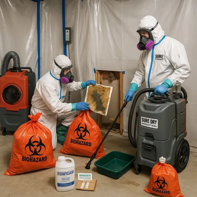 Contaminated Water Handling Protocols process in Pajonal, PR